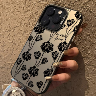 Capinha iphone 11/12/13/14/15 Pro max Moda Flor Silicone à Prova de Choque Prata Fosca Aplicável ao iPhone 11,12,13,14,15,11PM,12PM,13PM,14PM,15PM,X,XR,7/8+