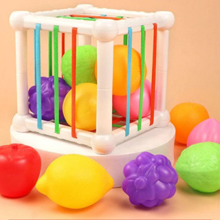 Baby Montessori Toys Sensory Bin Cube Fidget Games Brinquedos De Seleção Com Formas Coloridas Blocks Para 1 Ano De Idade