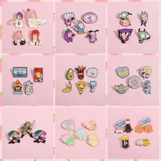 3-6 Pcs/set Cartoon Knights Zelda Cowardly Dog Pins Esmalte Cão Jogo De Anime Broches De Pato Gato Bonitinho Broche Lapela Crachás Jóias Presente em Oferta na Shopee