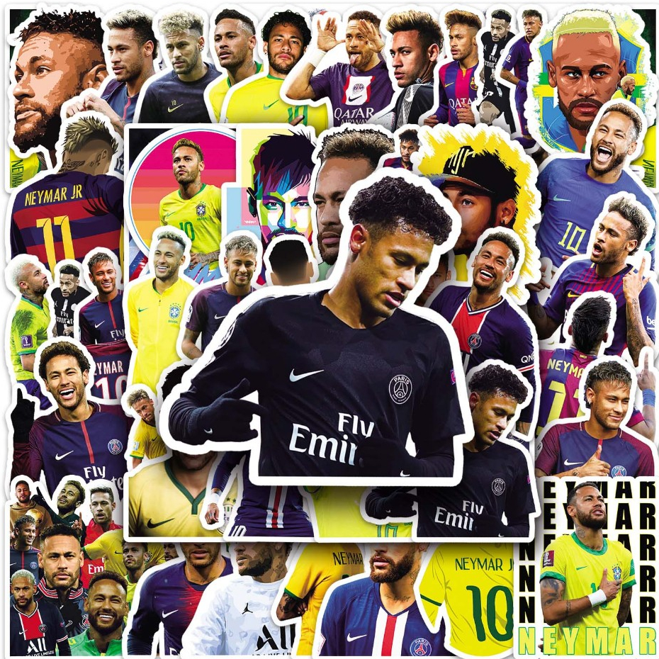 50 Pçs Legal Neymar Jogador De Futebol Moda Graffiti Adesivos À Prova Dwaterproof Água Para Telefones DIY Portátil Guita em Oferta na Shopee