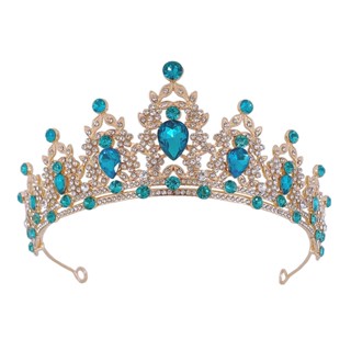 Coroa Vermelha Vintage Style Red Stone crown Nupcial Para Festa De Aniversário Cerimônia Adulta