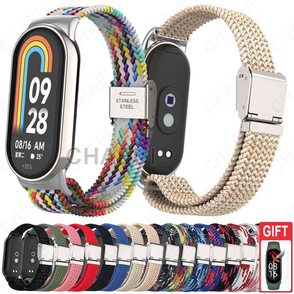 Pulseira De Nylon Tecido Com Fivela , Acessórios Para Xiaomi Smart Band 10 9 8 / Band 10 Ceramic Edition em Oferta na Shopee
