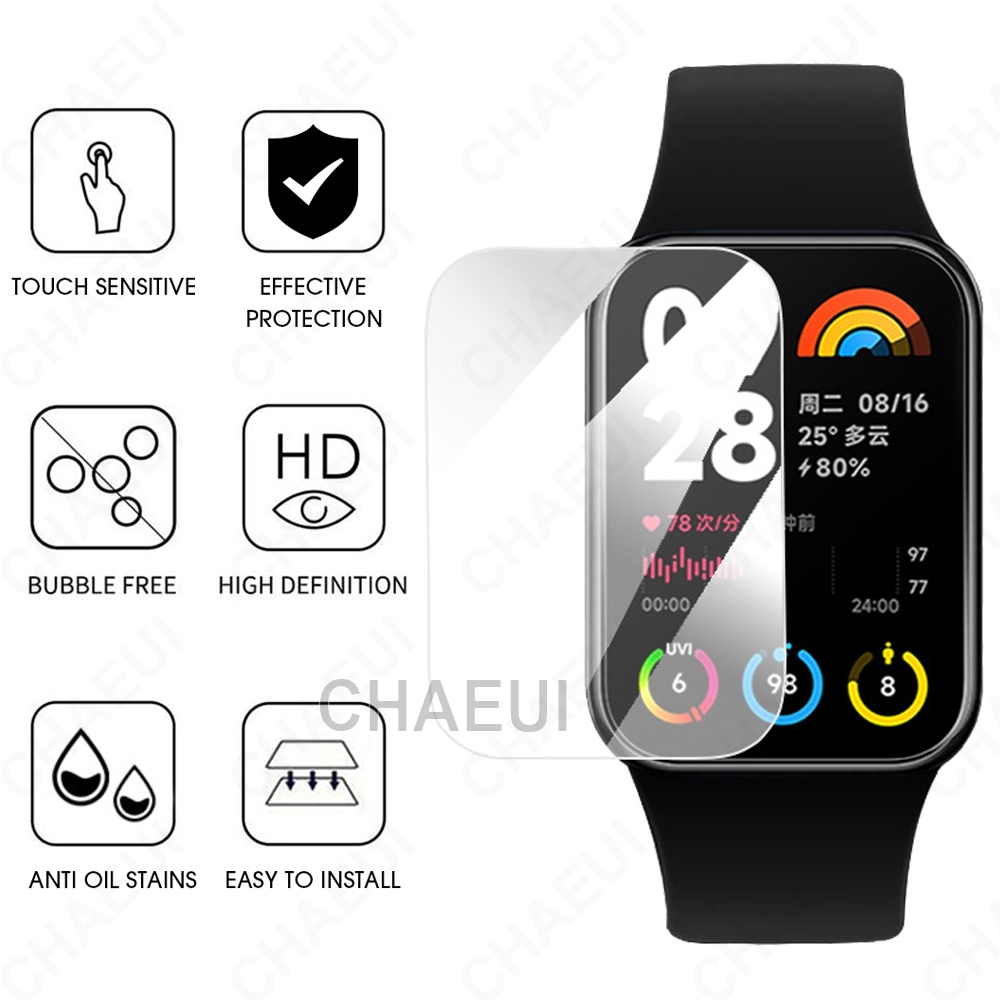 Película Protetora Capa Completa Protetor De Tela Transparente Para Xiaomi Smart Band 7 8 9 10 Pro / 8 9 Active