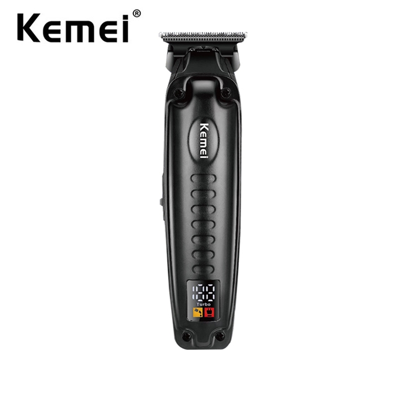 KEMEI Clippers De Cabelo Preto Para Homens Sem Fio Corte Barbeiro Profissionais USB Recarregável Cabelos em Oferta na Shopee