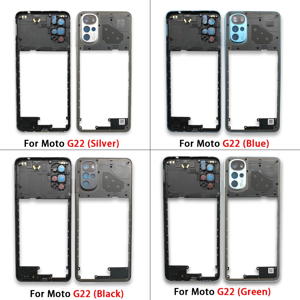 Carcaça Do Aro Lateral Com Lente Compativel Moto G22 G52 G71 G82 G50 5G