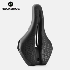 ROCKBROS Assento De Bicicleta De Estrada De Montanha Almofada Confortável Competição Oca Acessórios