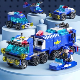 LEGO City Brinquedos Educativos 3D SWAT POLICE CONSTRUCTION Blocos 147 PCs Tijolos Para Crianças-6 em 1