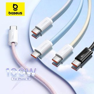 Cabo Baseus 100W PD USB C Para Tipo iPhone15 Carregador De Carregamento Rápido Para Macbook Samsung