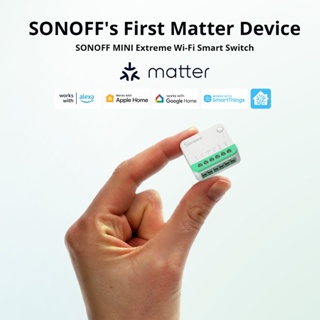 SONOFF MINIR4M MINI Extreme Wi-Fi Smart Switch ESP32 Chip Desmontar Relé Matter Compatível eWeLink Controle Por Voz via Alexa Google em Oferta na Shopee