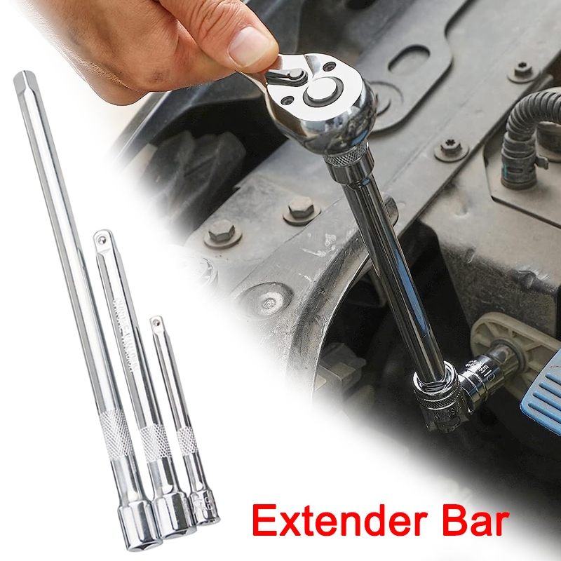 Jogo Extensão Alongador Extensor Para Soquete E Chave Catraca 1/4 Polegada