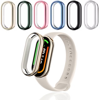 Capa Protetora De Tela Para Xiaomi Mi Band 8 Cobertura Total Relógio TPU Macia Pára-Choques De Band8 Mulheres Homens Acessórios Smartwatch