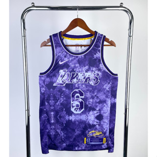 Versão Prensada A Quente NBA Camisa Los Angeles Lakers # 6 De Basquetebol James