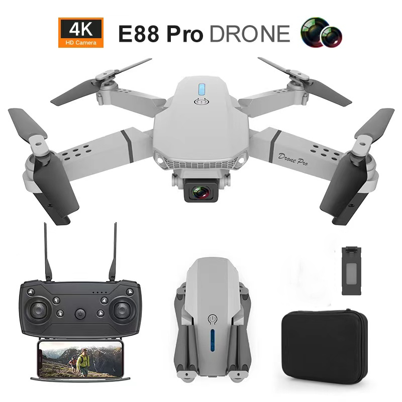 drone E88 Pro 4K HDe88pro Fotografia Aérea De Alta Definição k3 quadcopter Controle Remoto De Aeronaves De Brinquedo