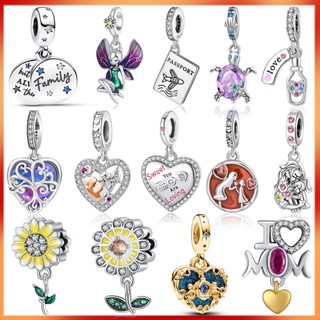 Venda Quente 925 Prata Mãe Filha E Filho Amor Encanto Eu Amo Minha Casa Contas Fit Moda Original 925 Pulseira Pingente Colar Bijuteria Fazendo Presente