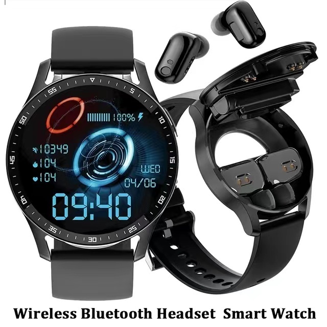 Smartwatch X7 2 Em 1 Com Fone De Ouvido TWS Bluetooth Monitor De Frequência Cardíaca E Pressão Sanguínea Esportivo De Atividade Física