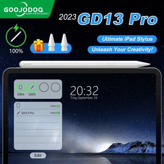 GOOJODOQ GD13pro Para iPad Pencil Stylus Com Chave De Retorno De Uma Despertar Automático E Carregador Sem Fio Mini6 8.3 Air4 Air5 10.9 2019 2020 2021 Pro11 Pro12.9