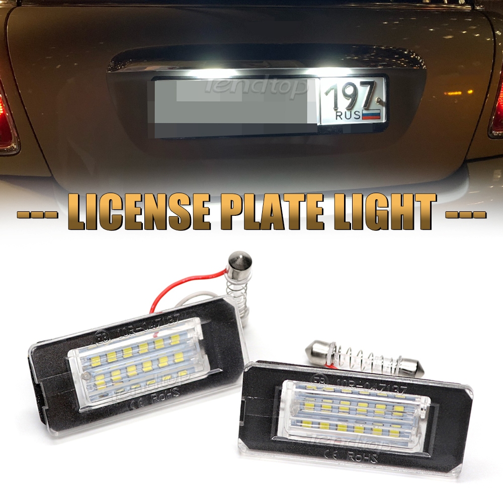 2 pçs luzes da placa de licença luzes da placa de licença adequadas para bmw segunda geração MKII MINI Cooper R56 R57 R5
