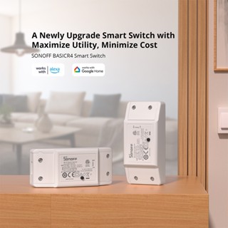 SONOFF BASIC R4 Novo Upgrade Smart Switch Com Utilidade Maximizar Custo Minimizar Interruptor Sem Fio eWeLink APP Controle Remoto De Voz Google Home Amazon Alexa