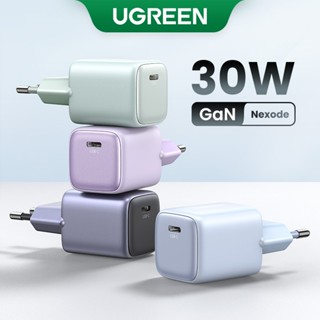 Carregador Rápido UGREEN 30W GaN Colorido E Dobrável PD Tipo C Para iPhone Série 15-8 , SAMSUNG S23-S8 , iPad Pro , Mackbook Air 2020-2022