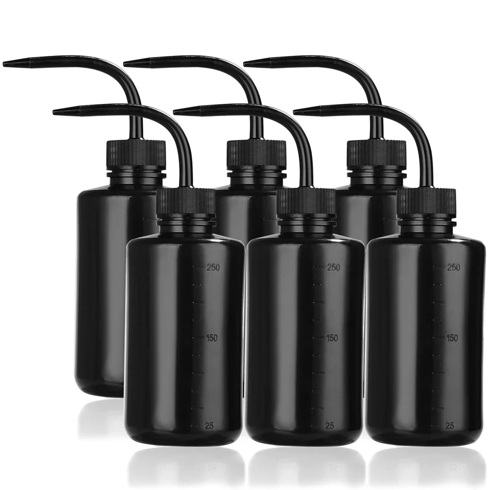 250ml Removedor De Cosmético Cotovelo Boca Estreita Tubo Longo Limpo Sobrancelhas Pele Frasco Extensão De Cílios