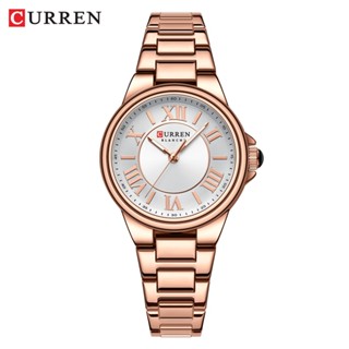 Novo Relógio CURREN Marca Original Feminino De Aço Inoxidável Ponteiro Luminoso Discagem Moda Negócios Casual Esportivos Quartzo Analógico À Prova D