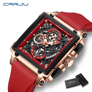 CRRJU Relógio Original Masculino Marca Topo Mãos Luminosas Multifuncionais Design Criativo Discagem Vintage Luxo Negócios Esportes Militares Quartzo Analógico Resistente À Água 2312 em Oferta na Shopee
