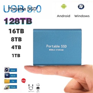 HDD Externos SSD 128TB/60TB/30TB USB3.0 Disco Rígido Externo 16TB/8TB/4TB Unidade Portátil De Estado Sólido 2TB Disko De em Oferta na Shopee