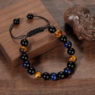 Pulseiras Clássicas De Cura De Hematita Obsidiana De Olho De Tigre Homens Magnéticas De Proteção Da Saúde Mulheres