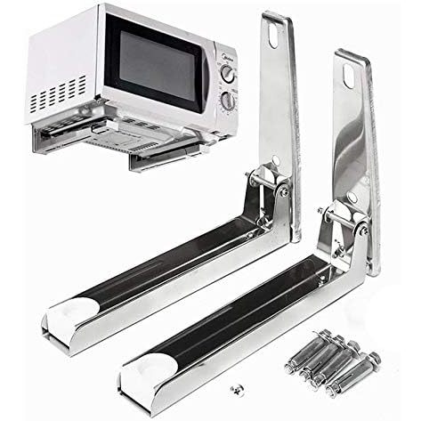 Suporte Universal Para Montagem Em Microondas De Aço Inoxidável , Parede De Forno De Prata