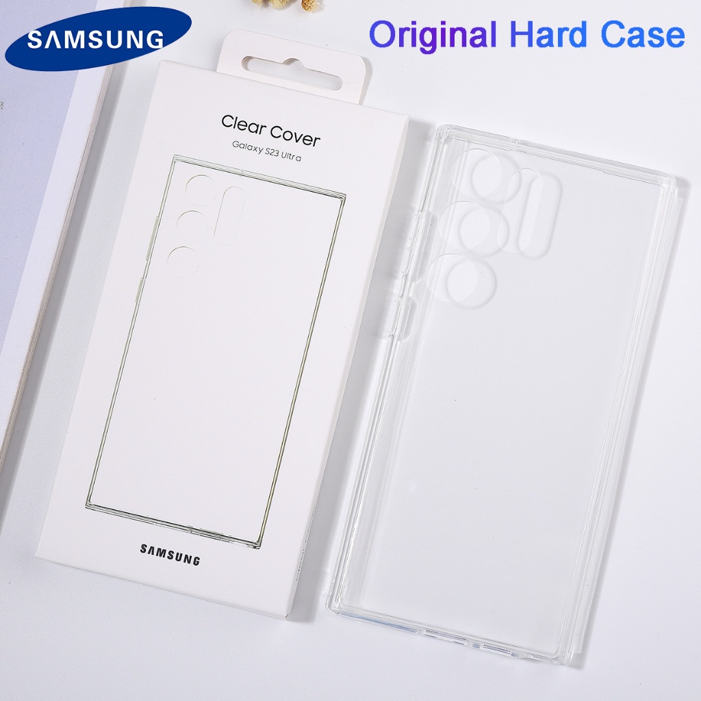 Capa Protetora Original Samsung Transparente À Prova De Choque E Antiimpressão Digital Para Galaxy S22 Ultra/S23