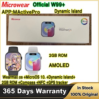 Relógio Smartwatch Original W99 + Smart ChatGPT AMOLED 2GB ROM Wearmax OS10 Bússola Dinâmica Da Ilha NFC Chamada W99 Plus Série 9