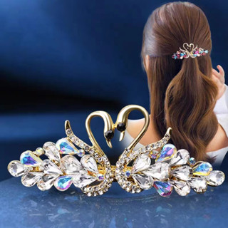 clip De Cristal Coreano De Cisne De Mola Acessório De Cabelo Para Mulheres