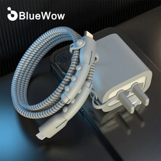 BlueWow Novo Para iPhone Série 15 Upgrade Capa Completa ilicone Anti-Quebra Protetor De Cabo De Fone De Ouvido , Bobinador Carregamento