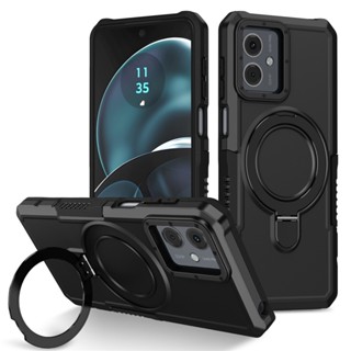 Motorola Moto G14 G54 G84 G22 E32 E13 Capa Dura À Prova De Choque Com Suporte Anular