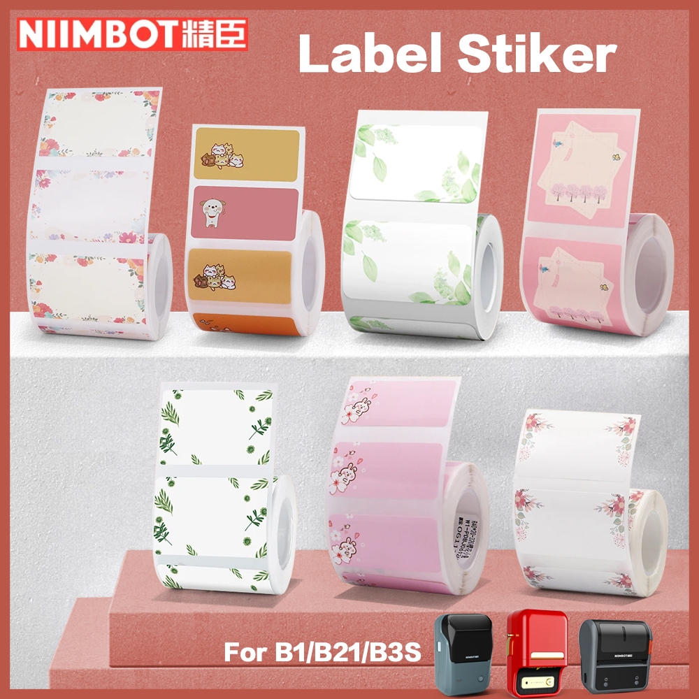 Niimbot B21 B1 Label Maker Impressora Etiqueta Papel Bluetooth Térmica Adesivos Máquina De Rotulagem De Autoadesivos
