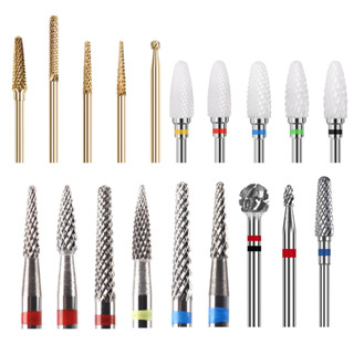 Novos Brocas De Pedicure De Cutícula De Carboneto De Tungstênio Para Fresa Elétrica De Pregos De Manicure