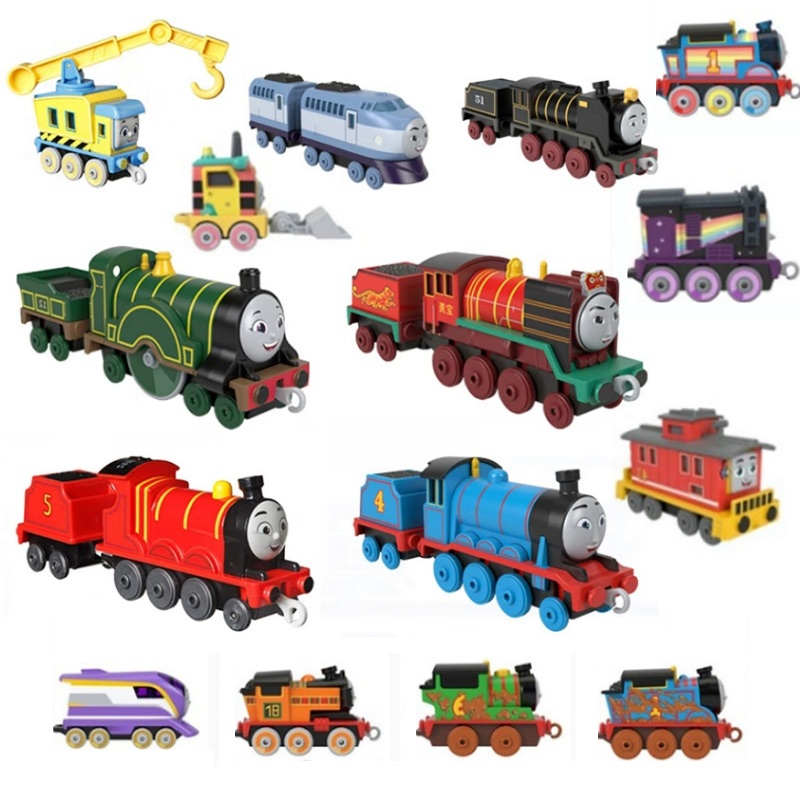 Thomas & Friends  Liga Liga Liga Inercial Pequena Locomotiva Modelo de Coleção de Trem Conectável Brinquedos