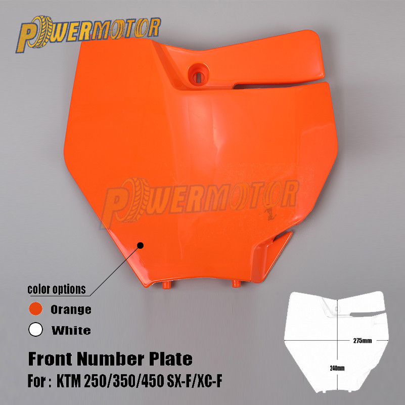  Placa de Número para Motocross Enduro, Máscara de Motocicleta Plana para KTM EXC XC SX XC-F SX-F SMR 125 a 450 Suporte