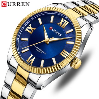 CURREN Relógio Masculino Design Clássico Marca Original Moda Tendência Casual Simples Temperamento Empresarial Desportivo Movimento Quartzo À Prova D