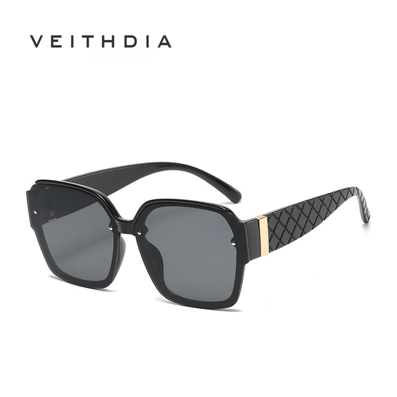 VEITHDIA Óculos De Sol Da Moda Para Homens E Mulheres Quadrados Grandes Adequados Várias Formas Faciais De Cor Gradiente S21267 em Oferta na Shopee
