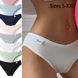 Calcinha Feminina 4pcs Conjunto De Sexy Cobertura De Quadril Algodão Confortável Tamanho Médio-Altura Plus Atacado