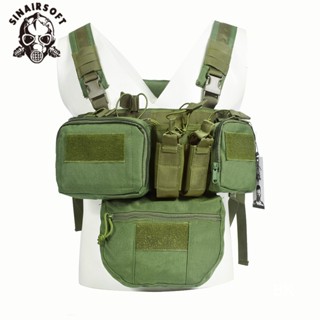 SINAIRSOFT Colete Tático Modular Externo De Engrenagem MOLLE Saco De Nylon TCM De Tecido De Alto Esticamento & Acessório