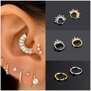 Joalheria De Orelha Perfurada Simples Fashion Pierced Bone Ring 1pc
