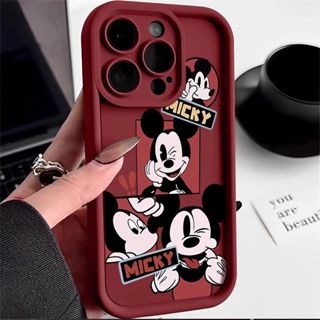 Bonito Desenho Animado Mickey Mouse Anti-Derrapante Caixa Telefônica De silicone Adequada Para Iphone 11 12 13 14 Pro Max IPX Xr Xs 7 8 6s Plus