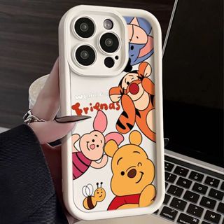 Bonito Urso De Desenho Animado Anti-Derrapante Estojo De silicone À Prova De Choque Adequado Para Iphone 11 12 13 14 Pro Max IPX Xr Xs 7 8 6s Plus