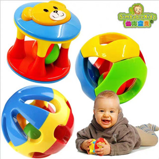 Bola de Brinquedo Baby Rattle Bell Jingle Ball Bola de Brinquedo Baby Rattle Bell 0-12 Meses Bola de Brinquedo Rattle Bell Toddler