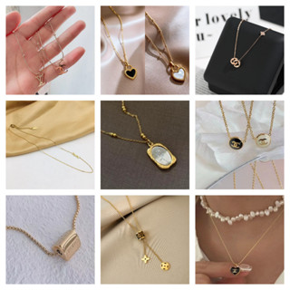 Colar de Aço Titânio Colar Feminino Pingente Único Feminino Desenho Simples Borboleta Carta de Amor Colar Curto