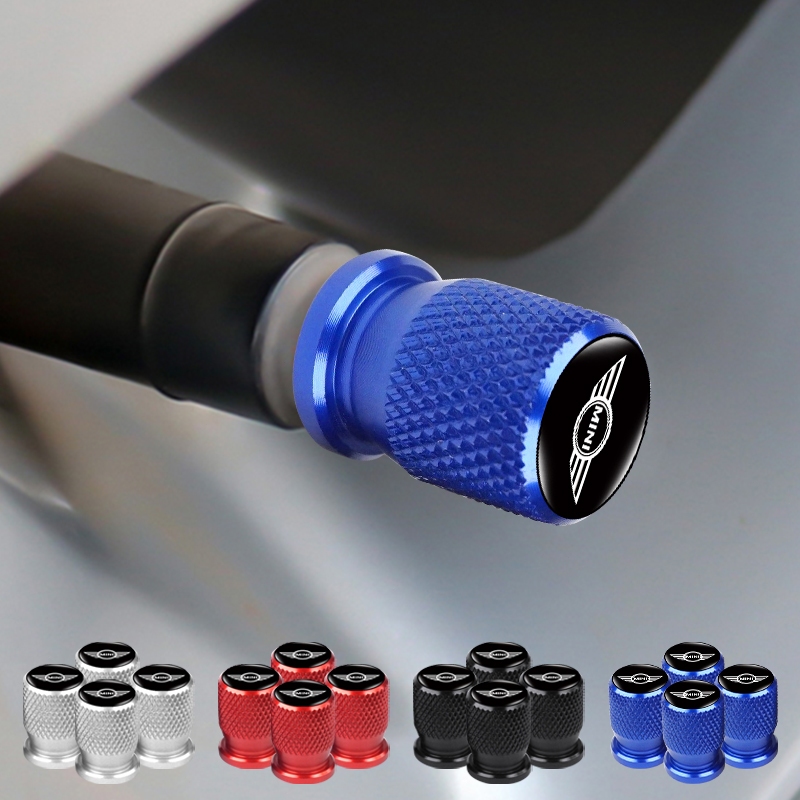 4pcs Atualização De Pneus De Liga À Prova De Pó Tampa Roscada Para Roda De Carro De Válvula Mini Cooper One S R50 R53 R56 R60 F55 F56 R57