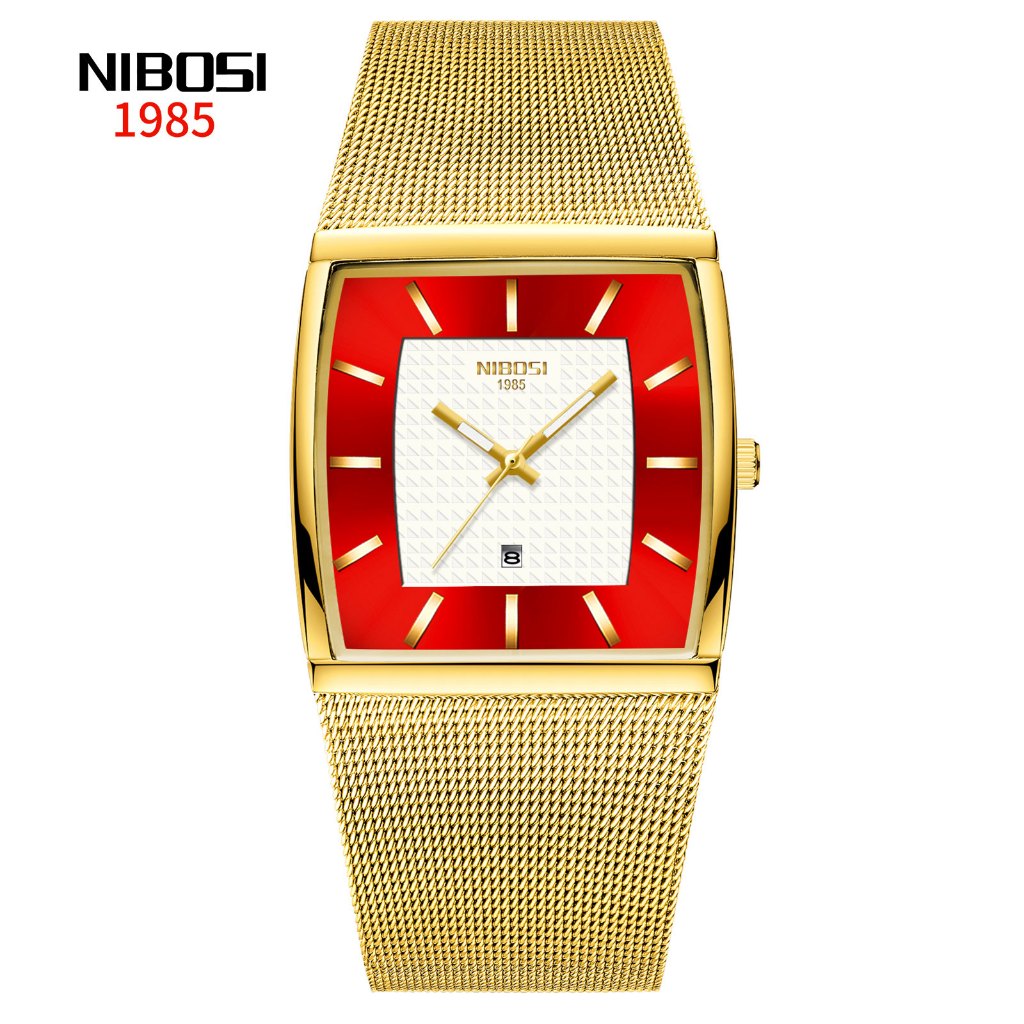 NIBOSI Relógio Esportivo Masculino À Prova D 'Água Militar Em Aço Inoxidável - Watches