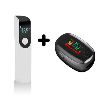 Mini Termômetro Digital Portátil De Testa Sem Contato E Monitor De Oxímetro De Dedo Conjunto Home em Oferta na Shopee